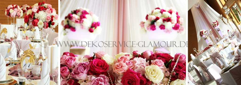 Hochzeit in Pink Altrosa